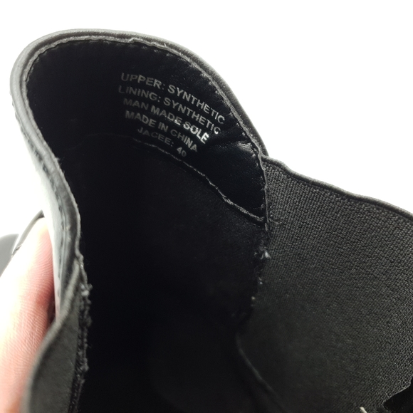 Aus 9 Lavish Black Faux Leather Heeled Boots - Picture 12 of 16